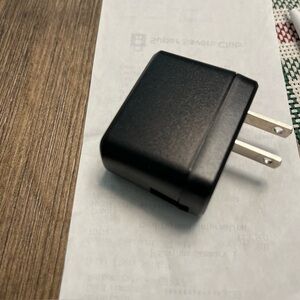Compact Black USB Wall Charger Plug